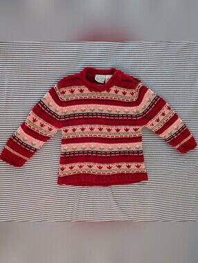 Simply Basic Red Baby 18M Long-sleeve Cozy Sweater